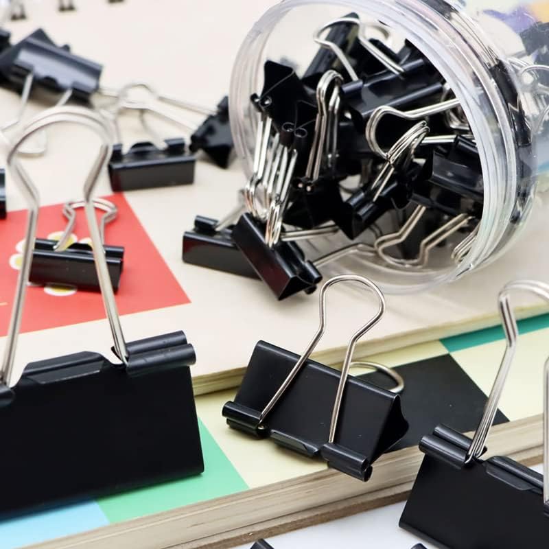 120Pcs Binder Clips Assorted S - Binder Clip Assorted ulasan dan harga