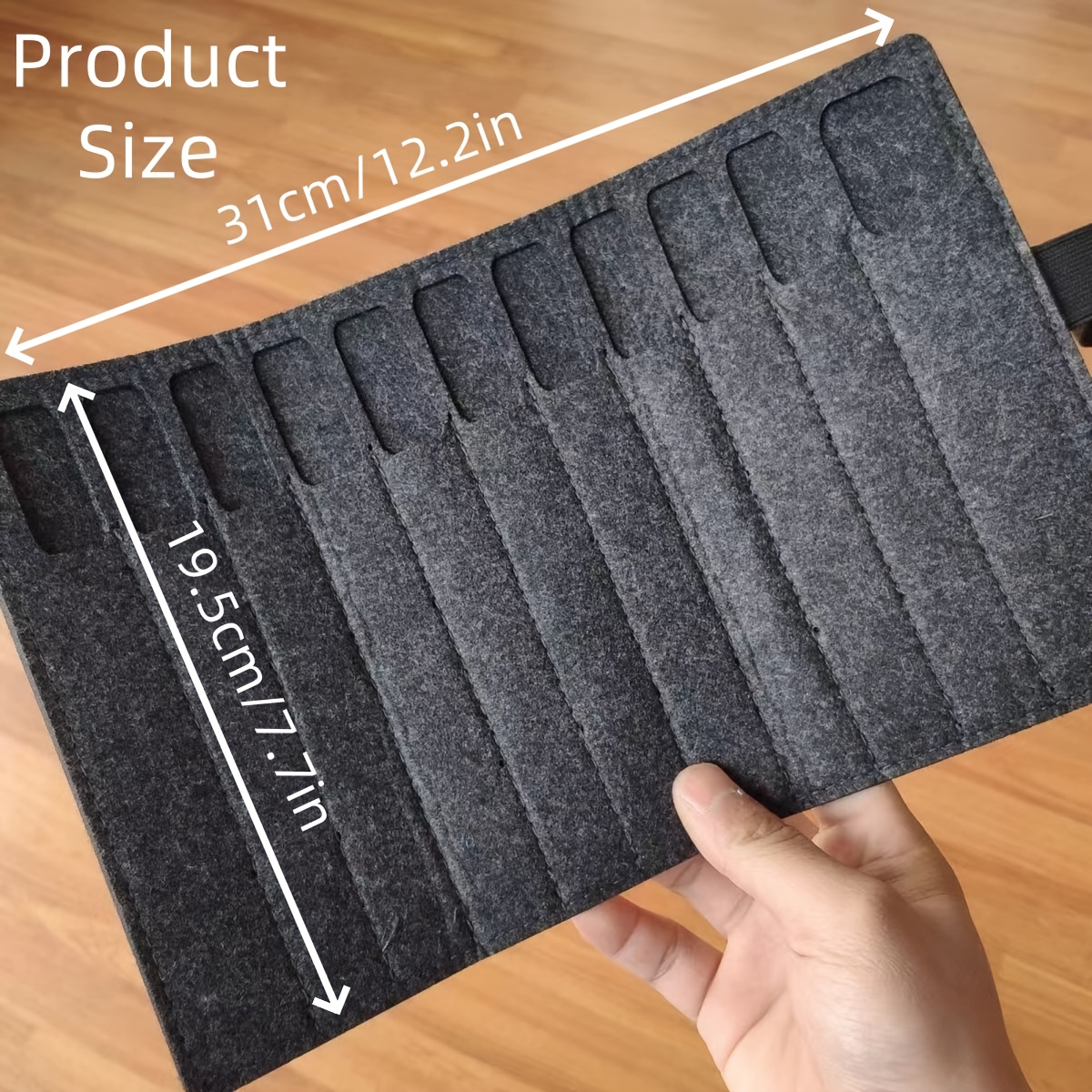 11-Pen Capacity Felt Roll-Up P - Pen Pouch Roll ulasan dan harga