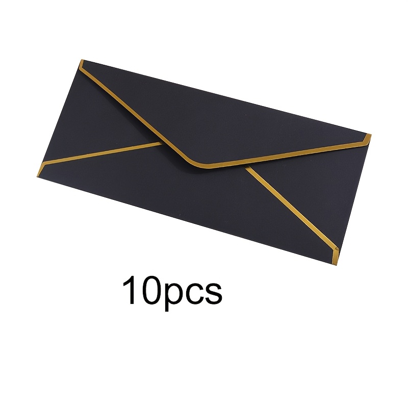 10 PCS  High-end Black Envelop - Letter Envelope Kraft ulasan dan harga