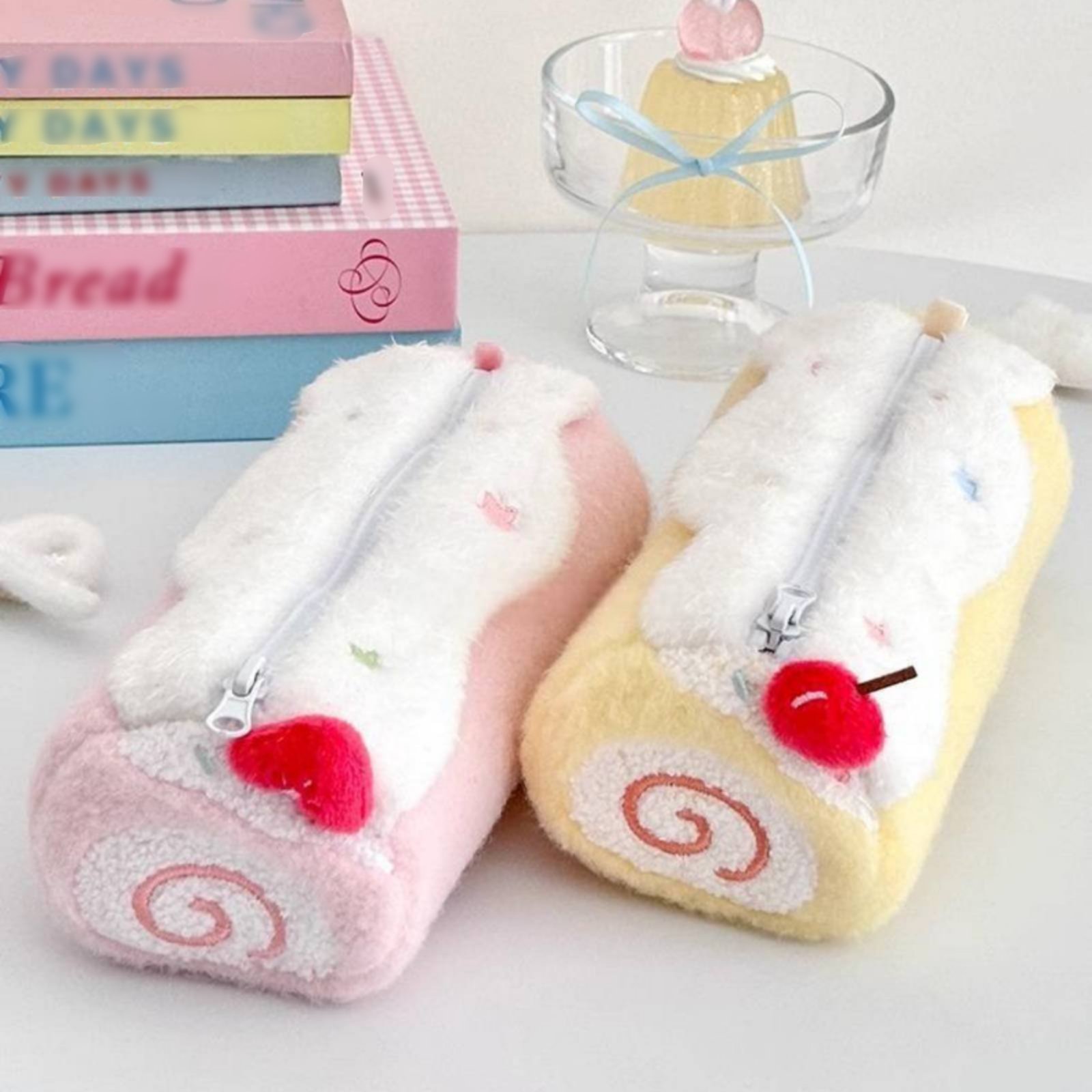 Cake Roll Pen Case Cute Design - Pen Pouch Roll ulasan dan harga