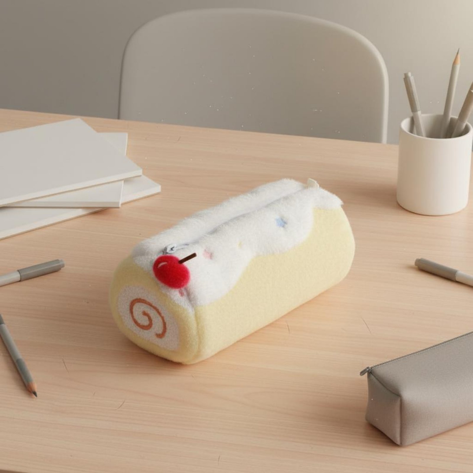 Cake Roll Pen Case Cute Design - Pen Pouch Roll ulasan dan harga