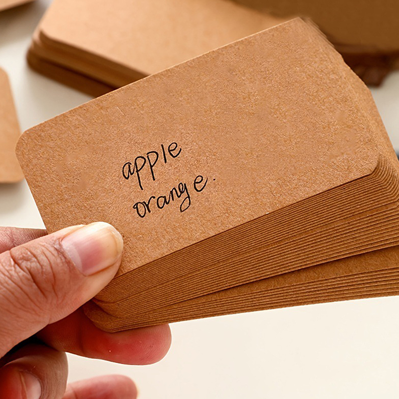 100pcs Kraft Paper Blank Greet - Letter Envelope Kraft ulasan dan harga