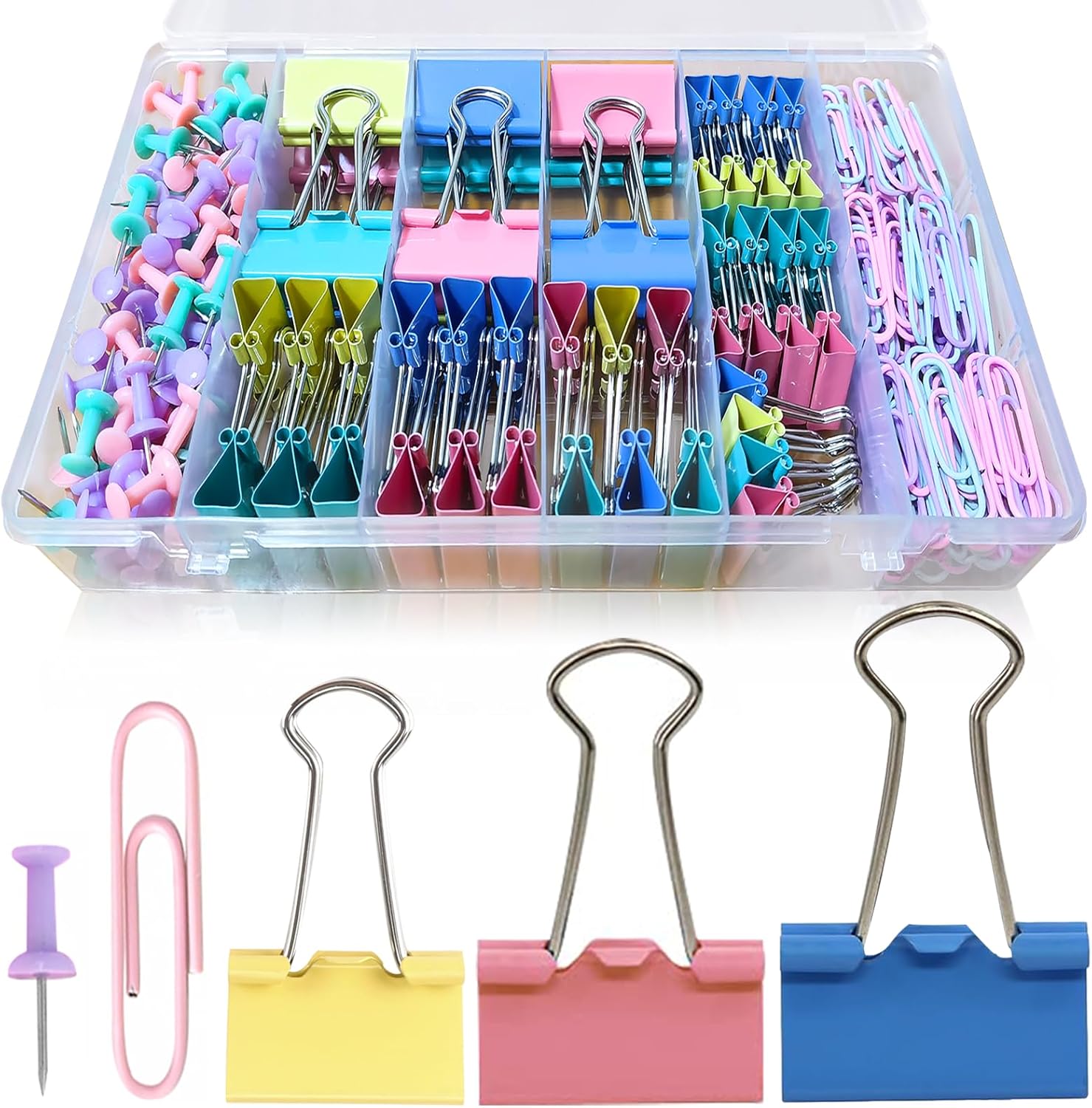 Colored Paper Clips and Binder - Binder Clip Assorted ulasan dan harga