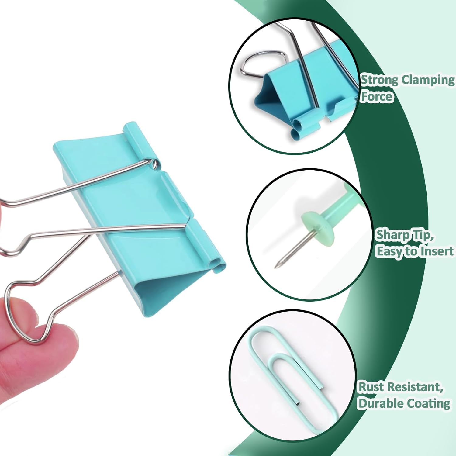 Colored Paper Clips and Binder - Binder Clip Assorted ulasan dan harga