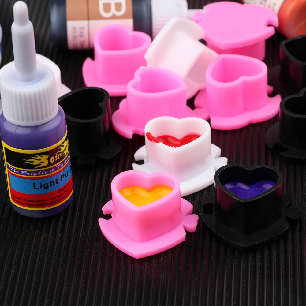 50pcs Tattoo Ink Cups Disposab - Calligraphy Ink Bottle ulasan dan harga