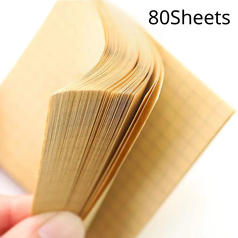 3 Packs Kraft Paper Sticky Not - Graph Paper Pad ulasan dan harga