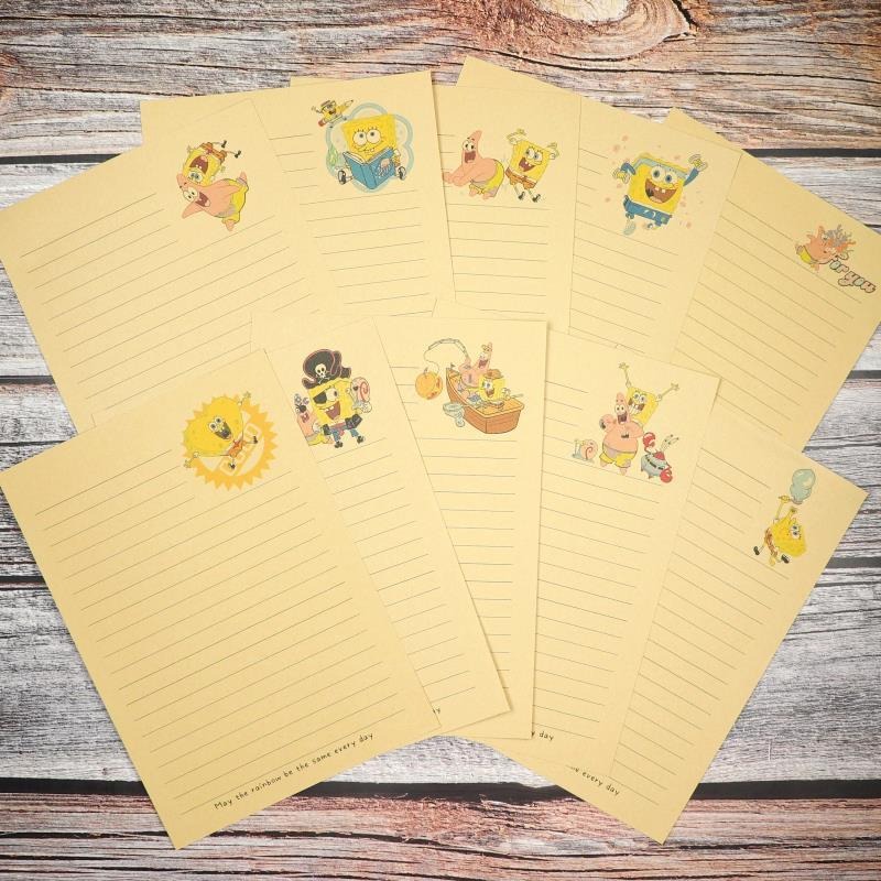 Cute SpongeBo SquarePants Kraf - Letter Envelope Kraft ulasan dan harga
