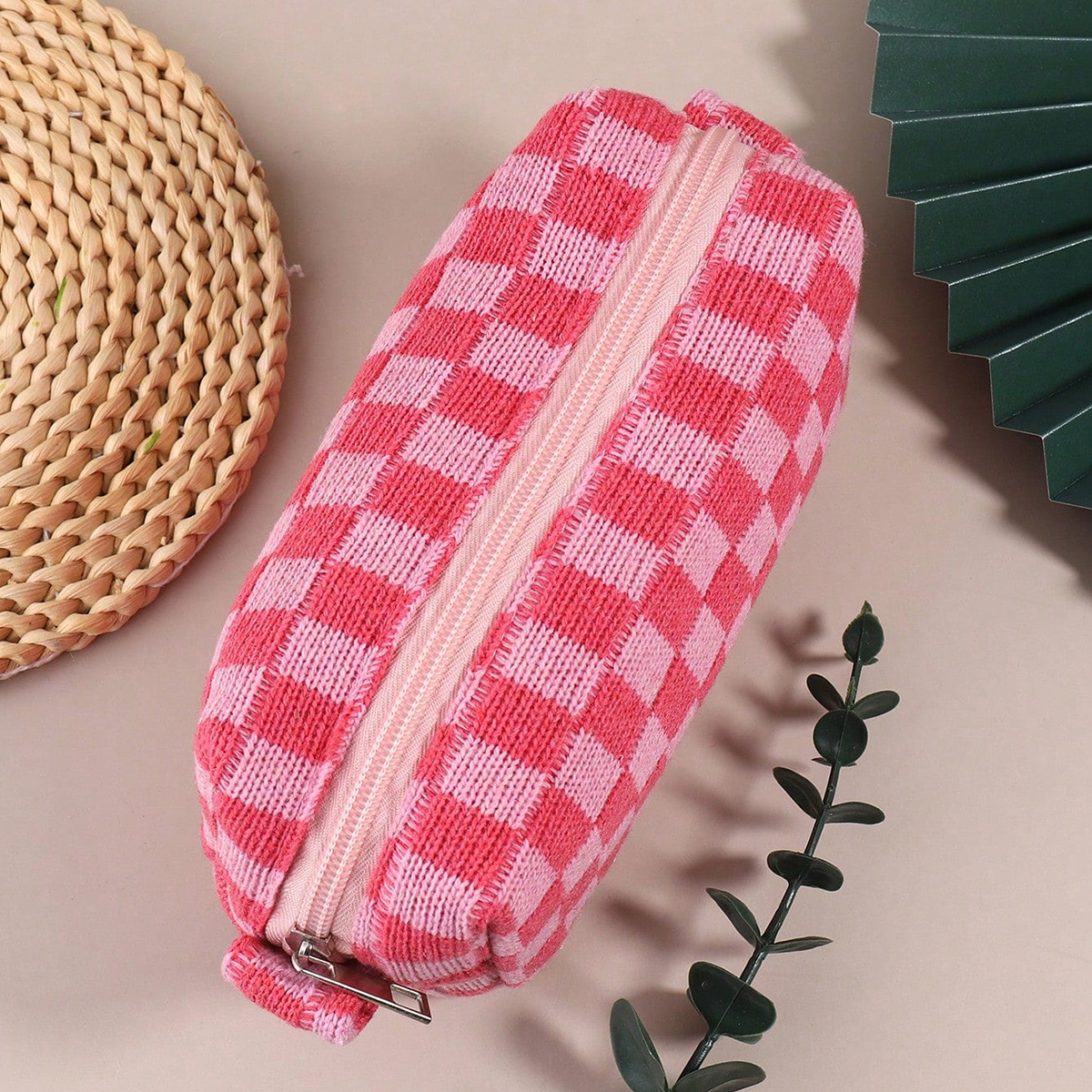 1PC Pink Checkered Single-Laye - Stationery And Office Supply Stores ulasan dan harga