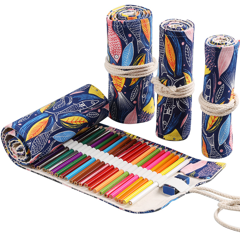 12/24/36/48/72 Hole Colorful C - Pen Pouch Roll ulasan dan harga