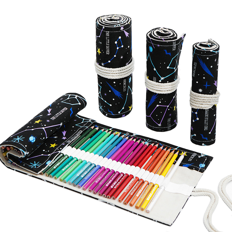 12/24/36/48/72 Hole Colorful C - Pen Pouch Roll ulasan dan harga