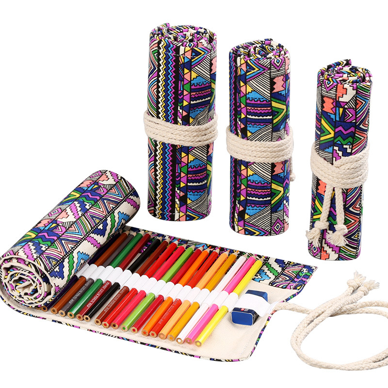 12/24/36/48/72 Hole Colorful C - Pen Pouch Roll ulasan dan harga
