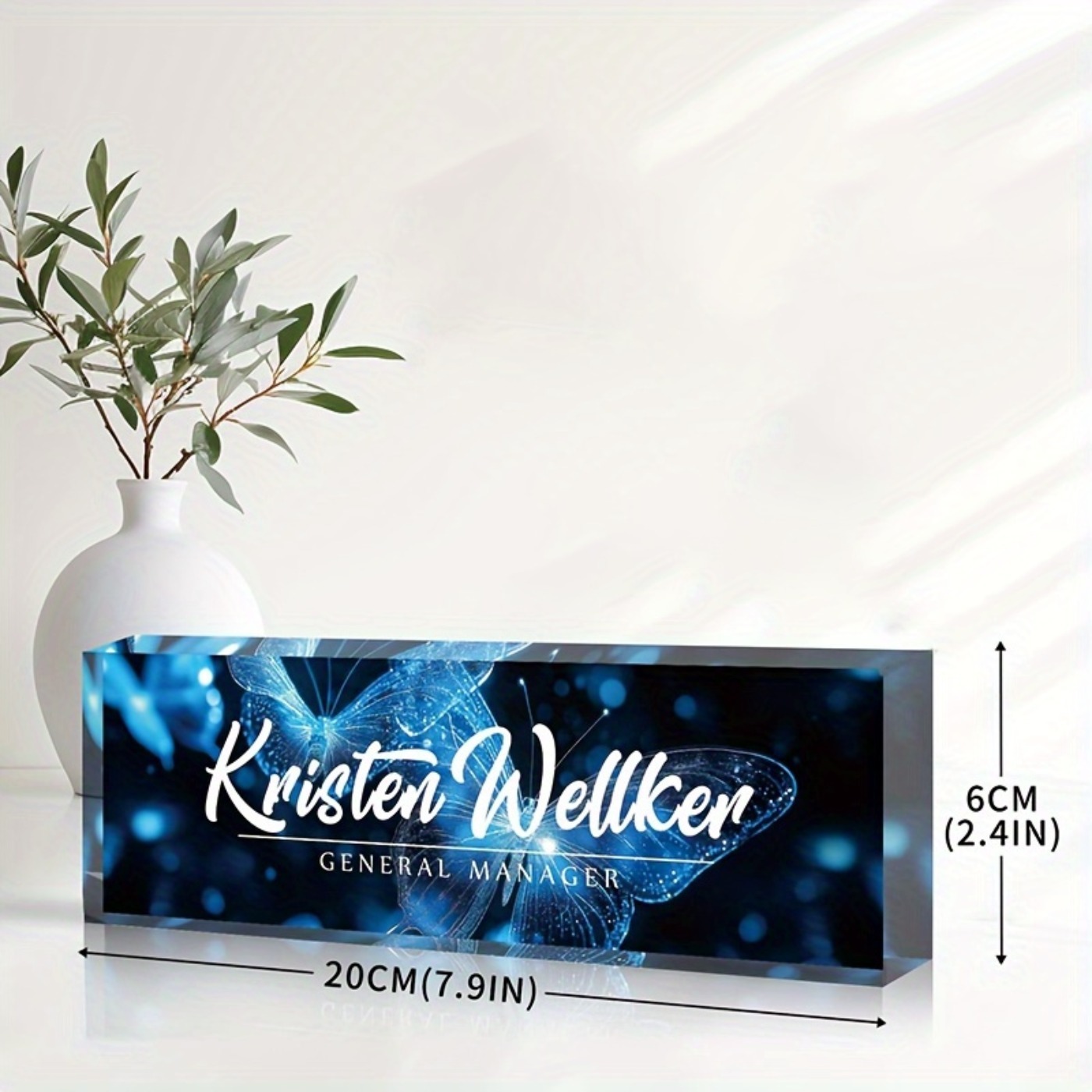 [2D Flat] Humorous Classic Cus - Desk Name Plate ulasan dan harga