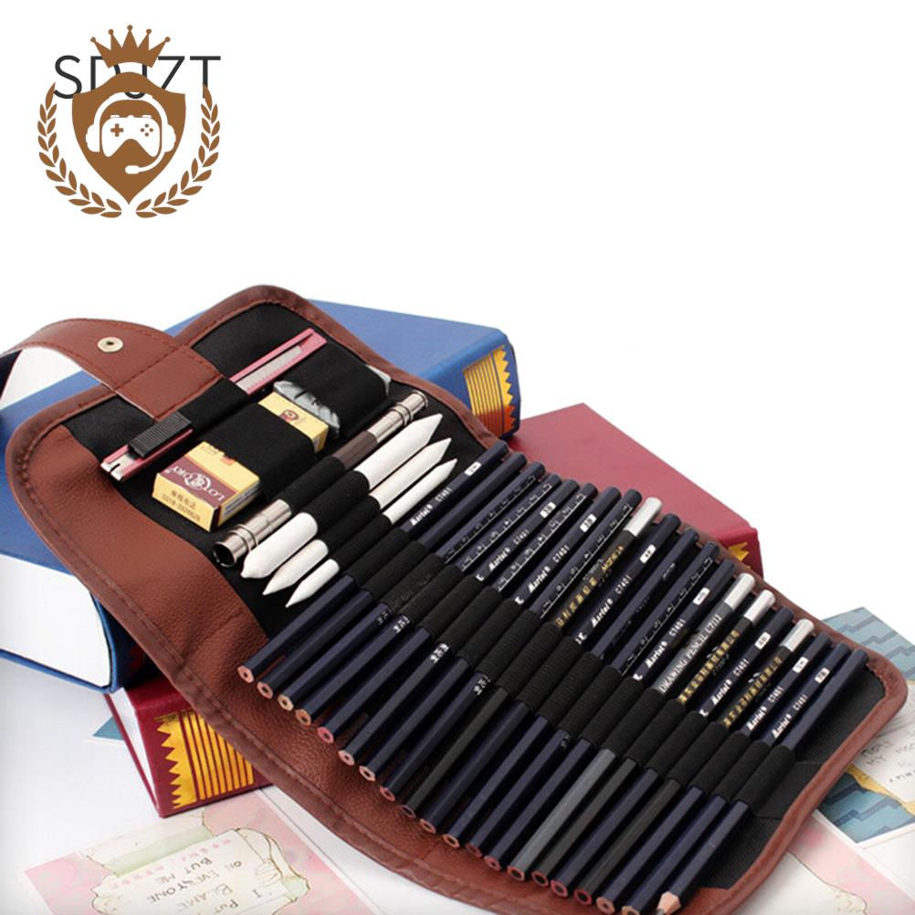 Artist Roll Up Pencil Bag 24 H - Pen Pouch Roll ulasan dan harga