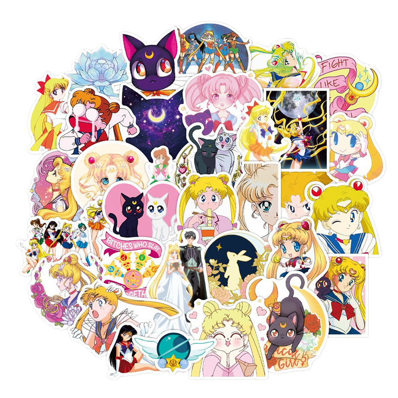 Sailor Moon stickers cartoon c - Memo Pad Sticky ulasan dan harga
