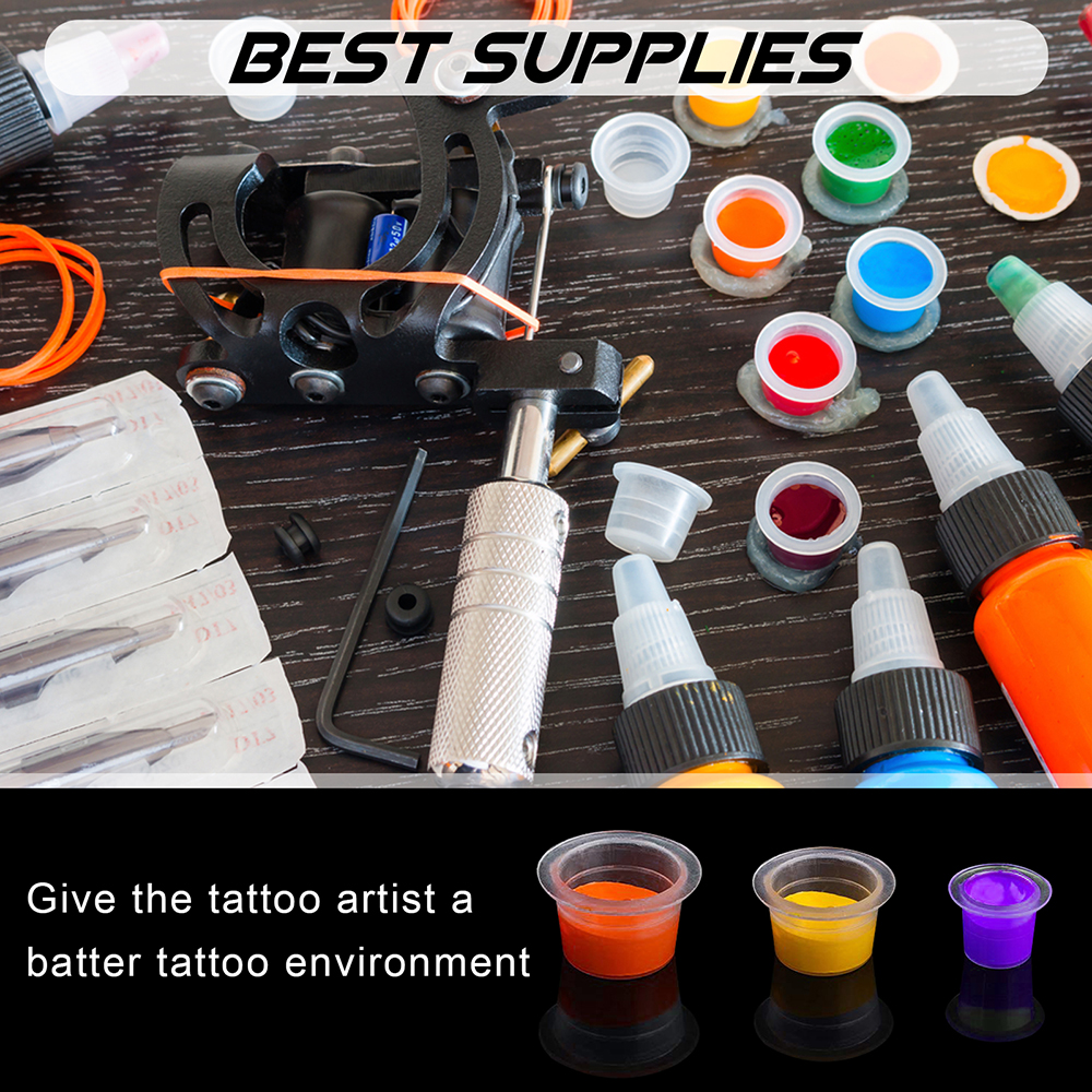 300/100pcs Disposable Tattoo I - Calligraphy Ink Bottle ulasan dan harga