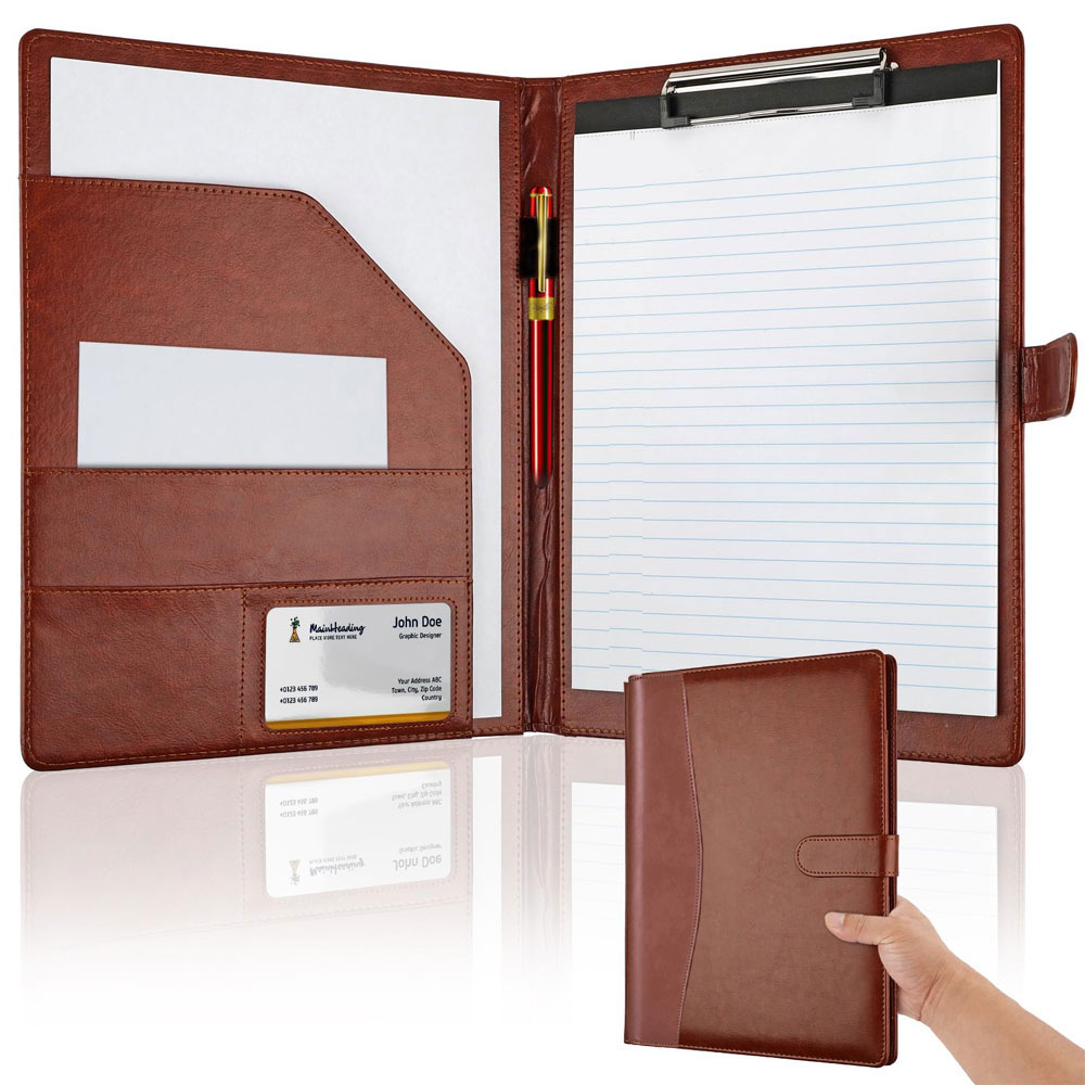Multifunctional leather folder - Portfolio Folder Zip ulasan dan harga