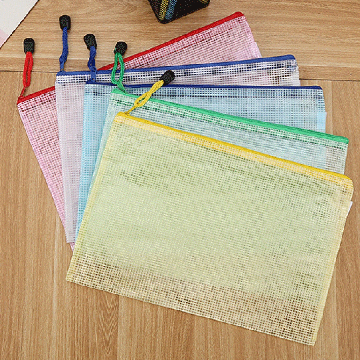 5-100PCS Stationery Storage Fo - Portfolio Folder Zip ulasan dan harga
