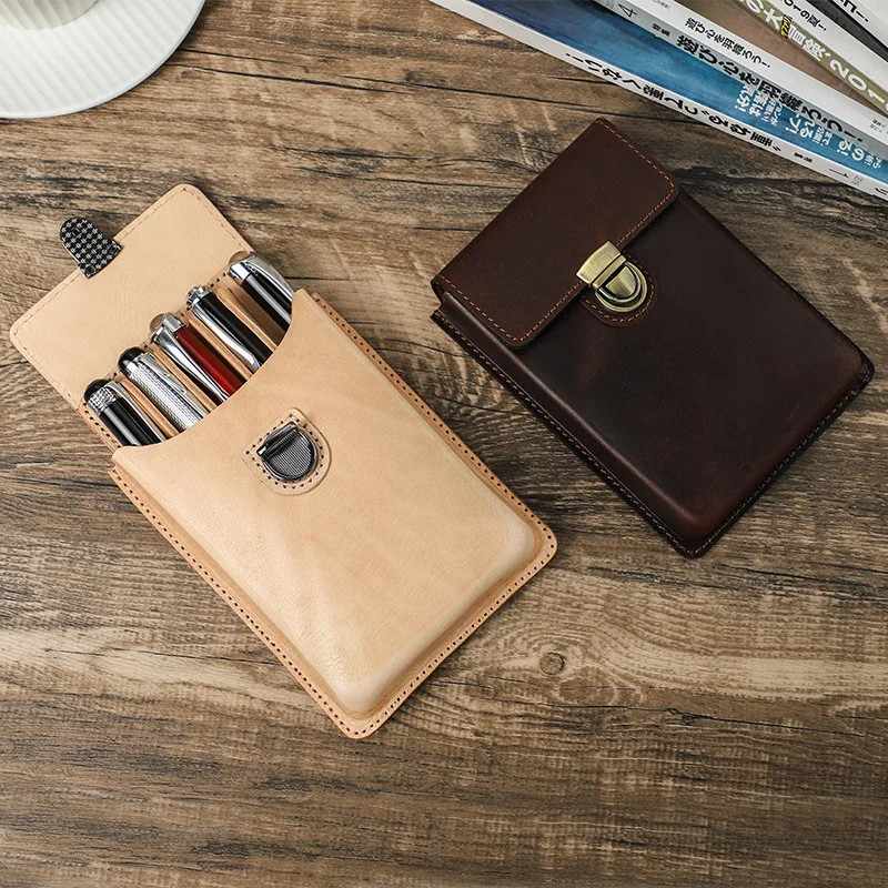 Luxury Genuine Leather Handcra - Pen Pouch Roll ulasan dan harga