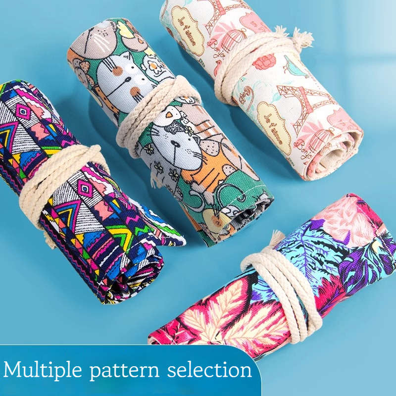 36/48/72 Holes Roll Art Pencil - Pen Pouch Roll ulasan dan harga