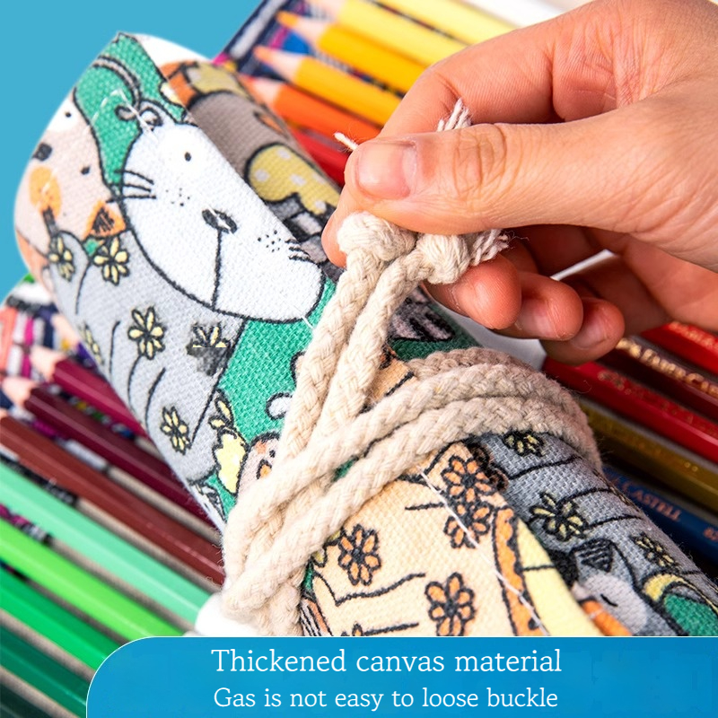 36/48/72 Holes Roll Art Pencil - Pen Pouch Roll ulasan dan harga