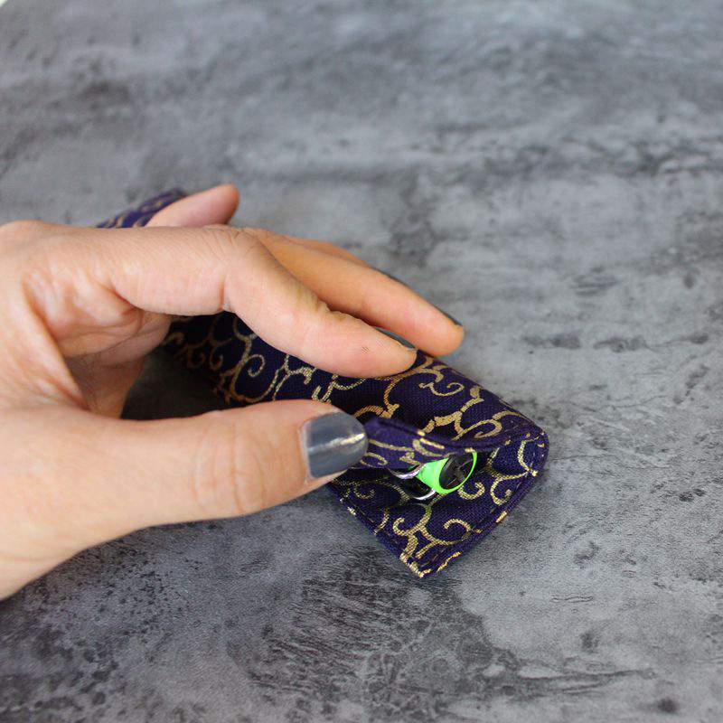1 pc Handmade Fabric Pencil Ca - Pen Pouch Roll ulasan dan harga