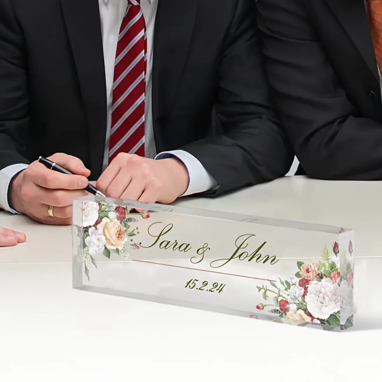Custom 2D Flat Acrylic Desk Na - Desk Name Plate ulasan dan harga