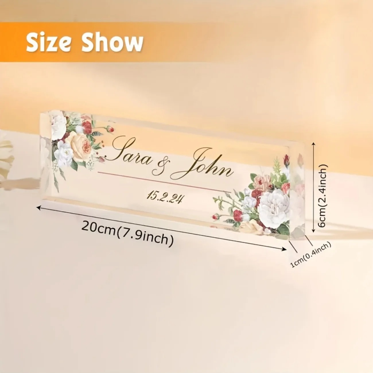 Custom 2D Flat Acrylic Desk Na - Desk Name Plate ulasan dan harga