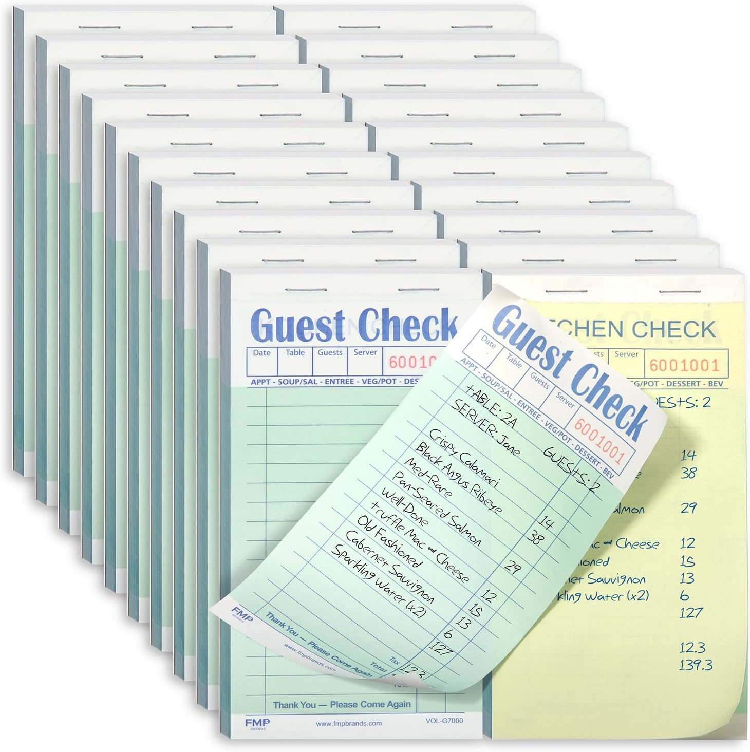 Server Guest Check Book 2 Part - Carbon Copy Book ulasan dan harga