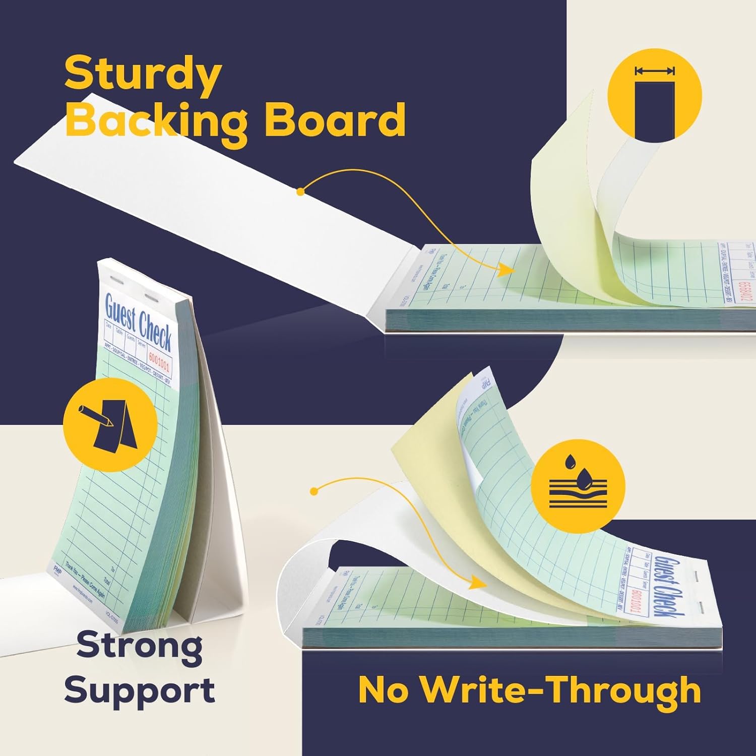 Server Guest Check Book 2 Part - Carbon Copy Book ulasan dan harga