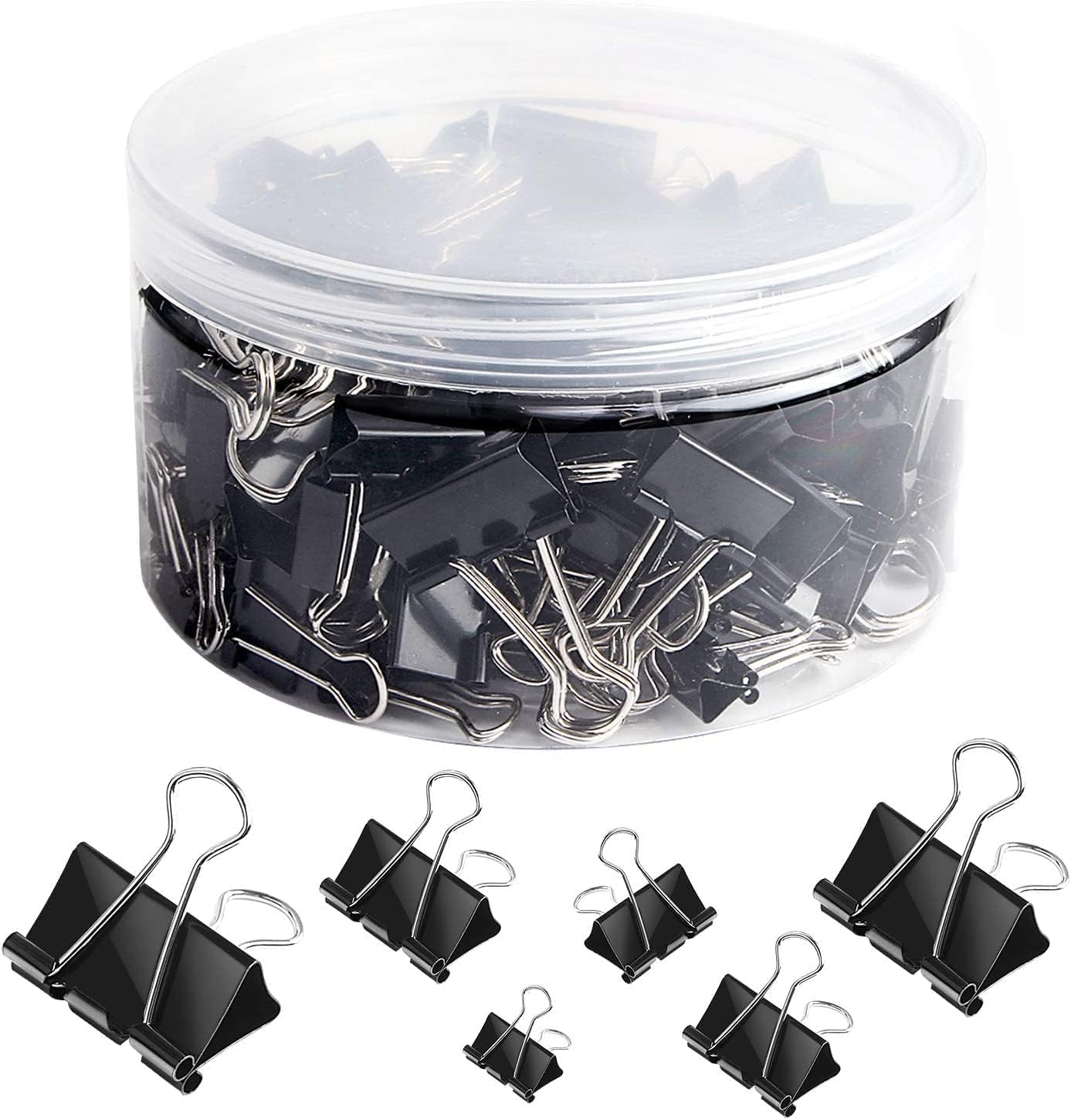 110 PCS Binder Clips Assorted  - Binder Clip Assorted ulasan dan harga