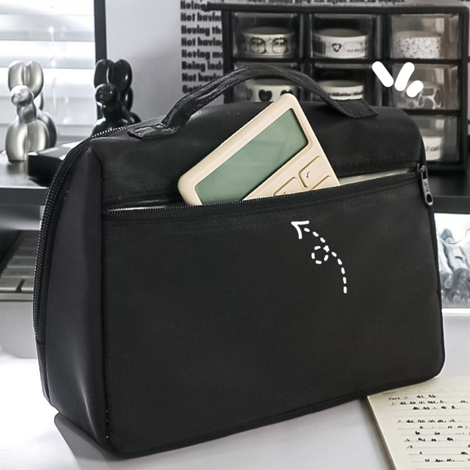 Large Capacity Pencil Case Bla - Pen Pouch Roll ulasan dan harga