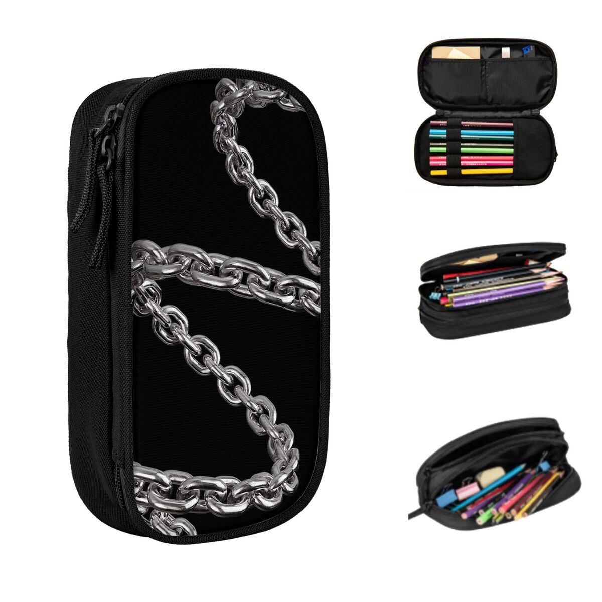 Black And White Chain Art Penc - Stationery And Office Supply Chain ulasan dan harga